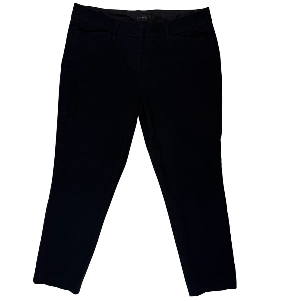 Worthington Petite Black Ankle Capris Pants Women's 4